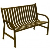 WITT Oakley Collection 4 foot Outdoor Bench - Brown